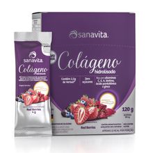 Colágeno Verisol Red Berries 30sch 120g - Sanavita