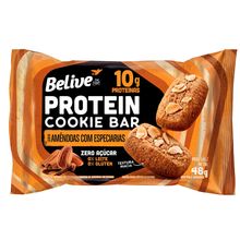 Protein Cookie Bar Amêndoas e Especiarias Zero 48g - Belive