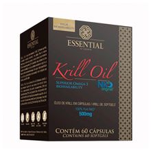 Krill Oil Essential Nutrition 500mg com 60 cápsulas