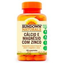 Cálcio Magnésio e Zinco Sundown 100 cápsulas