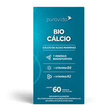 Bio Calcio Pura Vida 1100mg com 60 cápsulas