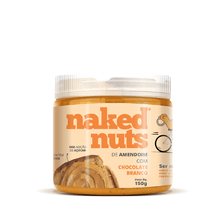Pasta de Amendoim com Chocolate Branco  Naked Nuts 150g
