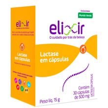 Lactase Elixir 500mg com 30 cápsulas