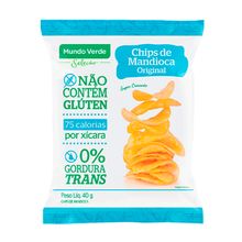 Mandioca Chips Original sem Sal 40g - Mundo Verde Seleção