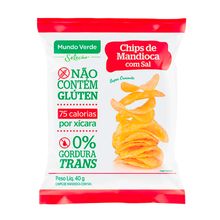 Mandioca Chips com Sal 40g - Mundo Verde Seleção