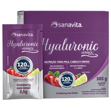 Hyaluronic Verisol Cranberry e Limão Sanavita 105g com 30 sachês
