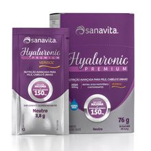 Hyaluronic Premium Neutro 20 sachês - Sanavita