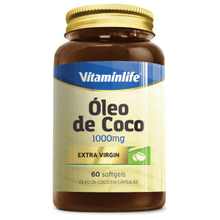 Óleo de Coco Extra Virgem Vitaminlife 1000mg com 60 cápsulas