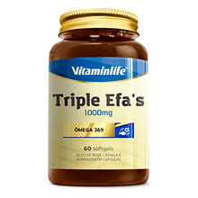 Triple Efa´S Vitaminlife 1000mg com 60 cápsulas