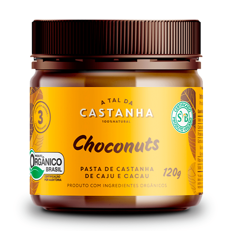 Pasta De Castanha Orgânica Choconuts A Tal Da Castanha 120g