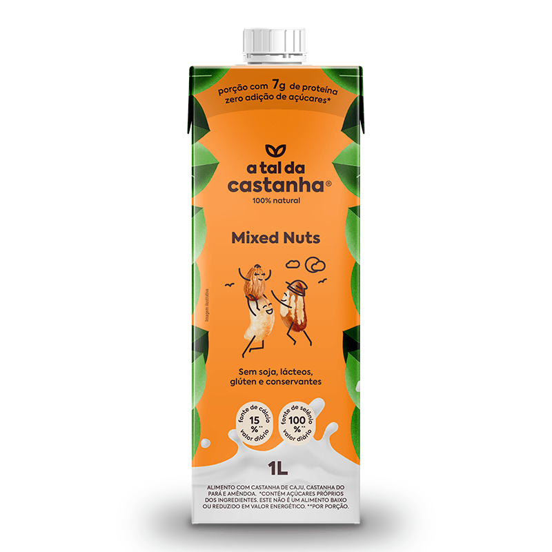 Bebida Vegetal Mixed Nuts A Tal da Castanha 1l Mundo Verde