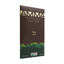 Tablete chocolate 75% cacau 80g - Amma Chocolate