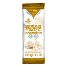 Biscoito de Tapioca com Linhaça Dourada e Amaranto 4g - Fhom