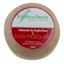 Sabonete de Argila Rosa e Rosa Mosqueta 100g - Força da Terra