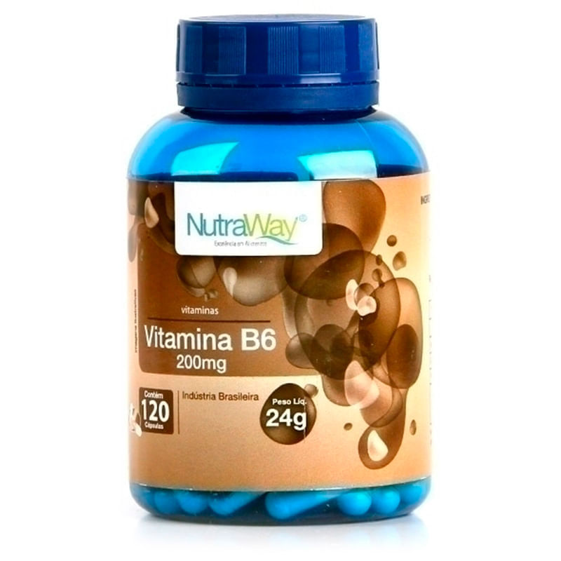 Vitamina B6 120caps - Nutraway - Mundo Verde