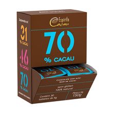 Tablete Chocolate 70% Cacau 5g x 30 - Espírito Cacau