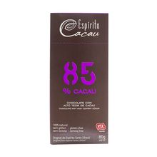 Tablete Chocolate 85% Cacau 80g - Espírito Cacau