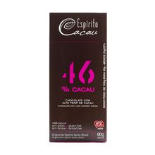 Tablete Chocolate 46% Cacau 80g - Espírito Cacau