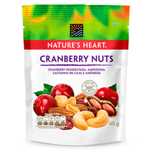 Snack Cranberry Nuts Natures Heart 65g
