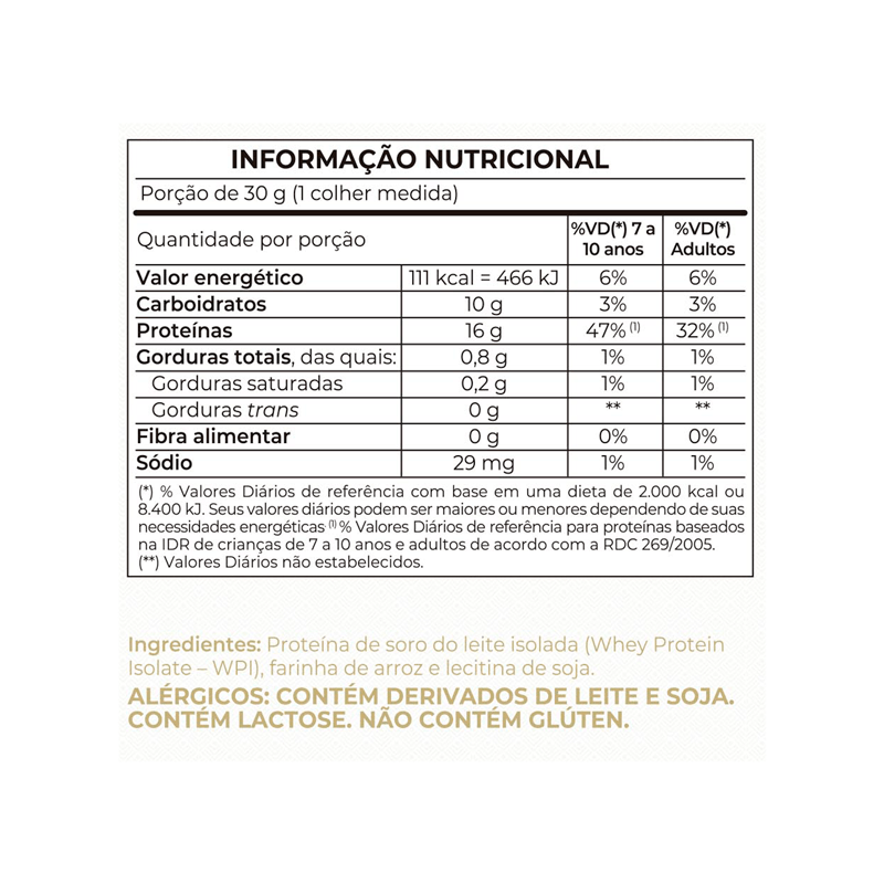 Informações nutricionais