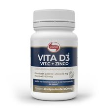 Vitamina D3 Vit C Zinco Vitafor 1000mg 30caps