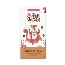 Barra de Chocolate Nougat 70% Cacau Super Vegan 95g
