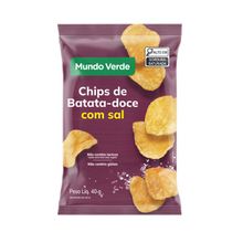Chips de Batata Doce com Sal Mundo Verde 40g