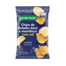 Chips Batata Doce e Mandioca Mundo Verde 40g