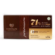 Chocolate 71% Cacau Premium Chocolife 1010g