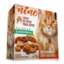 Mini Snack Nine Cat Tilápia Sardinha Spin Pet 15g