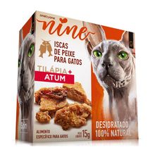 Mini Snack Nine Cat Tilápia e Atum Spin Pet 15g