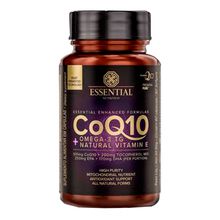 CoQ10 Ômega 3 TG Natural Vit E Essential Nutrition 60caps