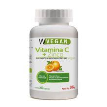 Vitamina C Zinco 500mg 60Caps Wvegan