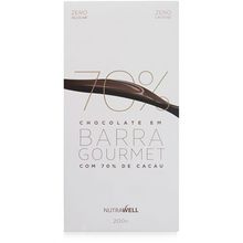 Barra de Chocolate Gourmet 70% Cacau Nutrawell 200g