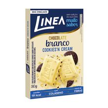 Chocolate Branco Cookies Cream 30g - Linea