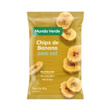 Chips de Banana sem Sal Mundo Verde 40g