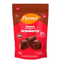 Bombom de Cranberry Sem Açúcar 15g x 5 - Flormel