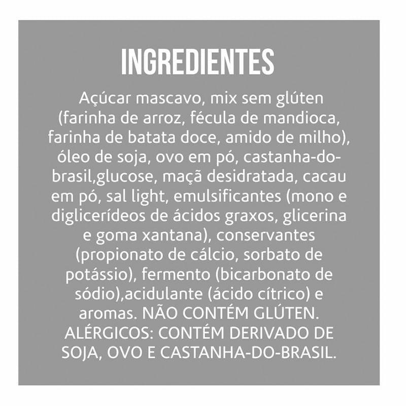 Informações nutricionais