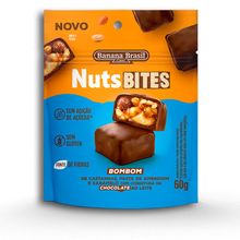 Nuts Bites Choco ao Leite 60g - Banana Brasil