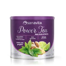Power Tea Mate Verde Matcha Limão e Gengibre 200g - Sanavita