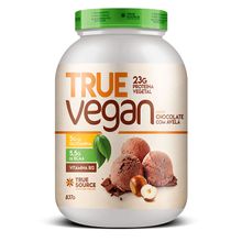 Proteína vegan chocolate e avelã 837g - True Source