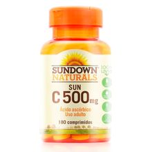 Vitamina C Sundown 500mg com 180 comprimidos