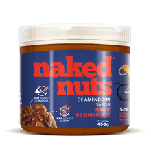 Pasta de Amendoim com Wafer de Chocolate Naked Nuts 450g