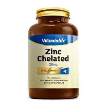 Zinco Chelated Vitaminlife  90 cápsulas