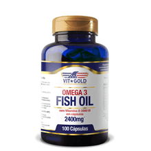 Ômega 3 Fish Oil Vitamin D Vitgold 2400mg com 100 cápsulas