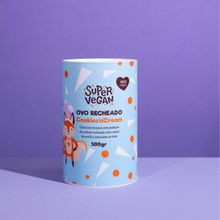 Ovo de Páscoa Recheado Cookies N Cream Super Vegan 500g