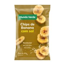Chips de Banana com Sal Mundo Verde 40g