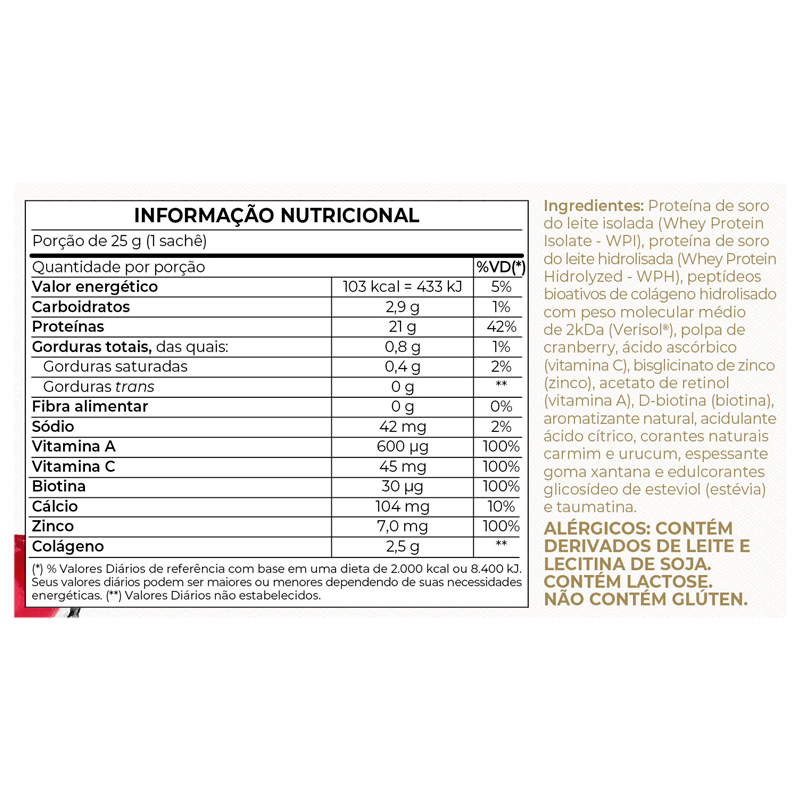 Informações nutricionais