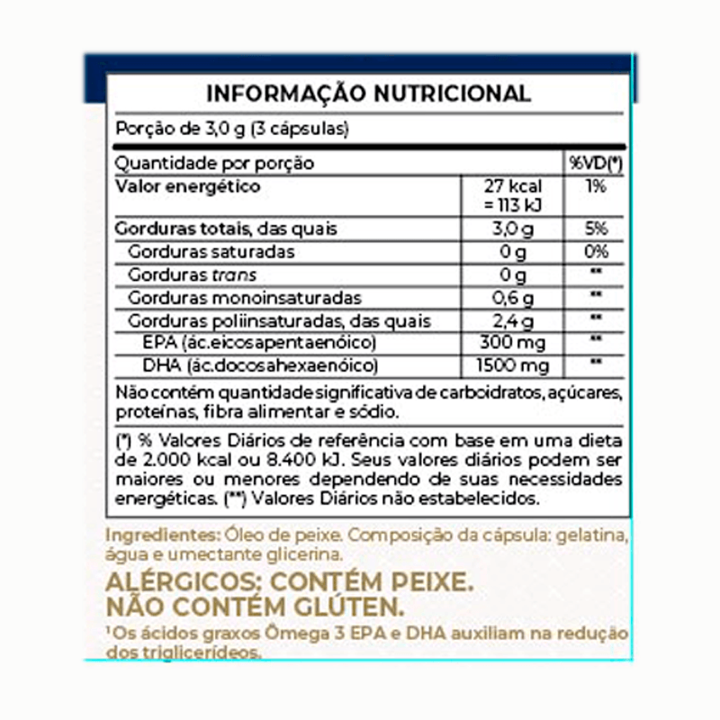 Informações nutricionais