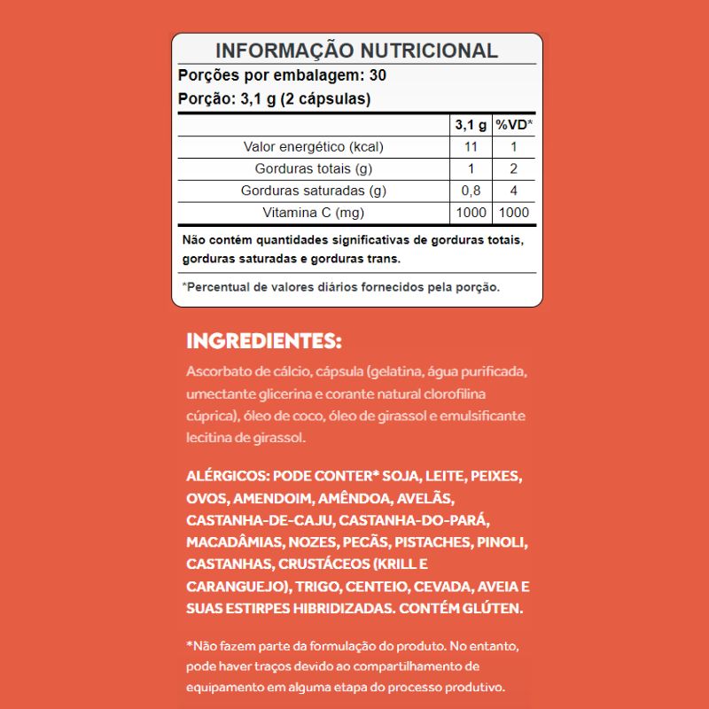 Informações nutricionais